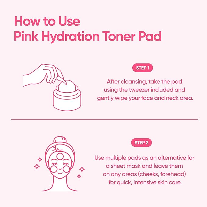 BANILA CO Clean it Zero Pink Hydration Toner Pad | Vegan Korean 3-Layered Pads | Hyaluronic Acids and Vitamin Complex to Moisturize and Soothe Skin | Hypoallergenic, Alcohol Free (70 Pads)-FemmiqueWomen