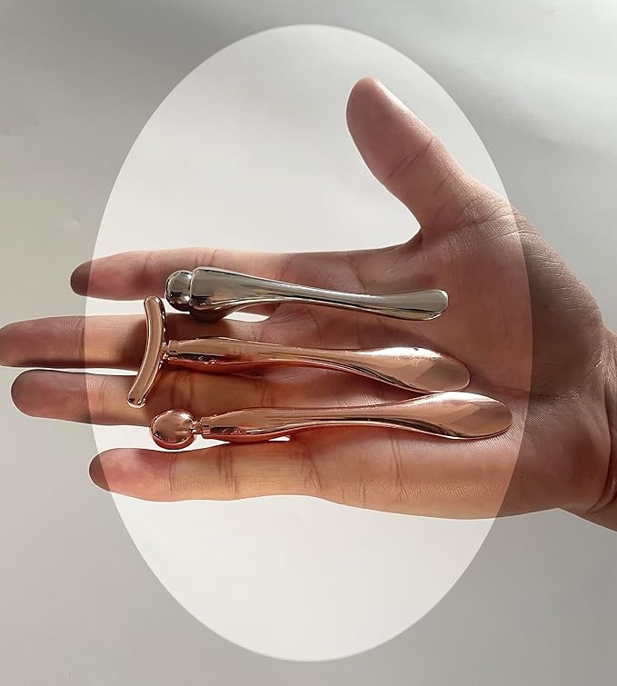 3PCS Eye Cream Applicator Tool Eye Roller for Puffy Eyes Face Roller Massage Tools-FemmiqueWomen