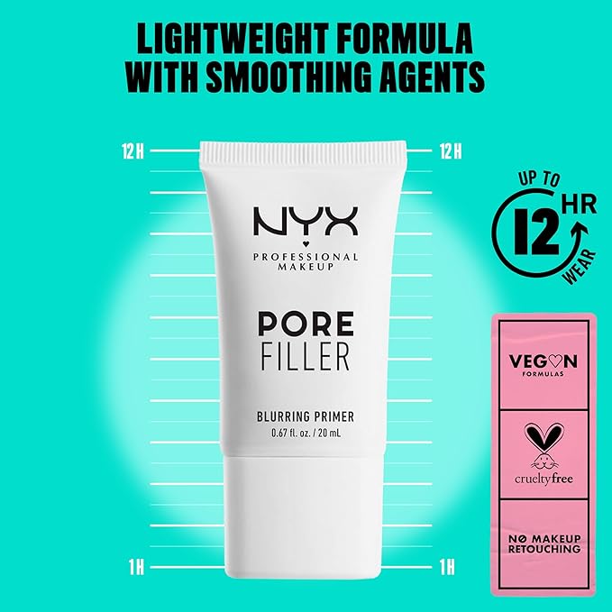 NYX PROFESSIONAL MAKEUP Pore Filler Blurring Primer and Marshmellow Smoothing Primer Vegan Face Primers-FemmiqueWomen