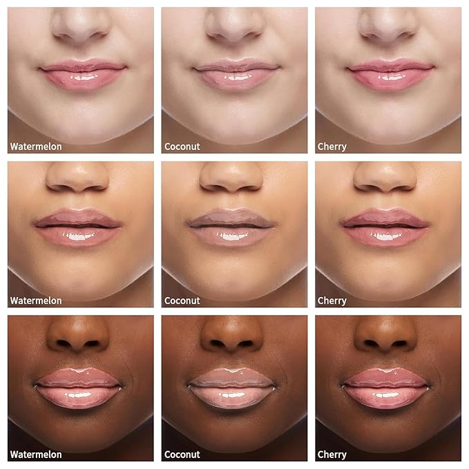 3 PCS Bee Lip Balm Lip Mask Honey Pot, Watermelon & Cherry & Coconut Lip Mask Propolis Moisturizing Lip, Hydrating Prevention Dry and Cracked Lip Scrubs Exfoliator (Watermelon & Cherry & Coconut)-FemmiqueWomen