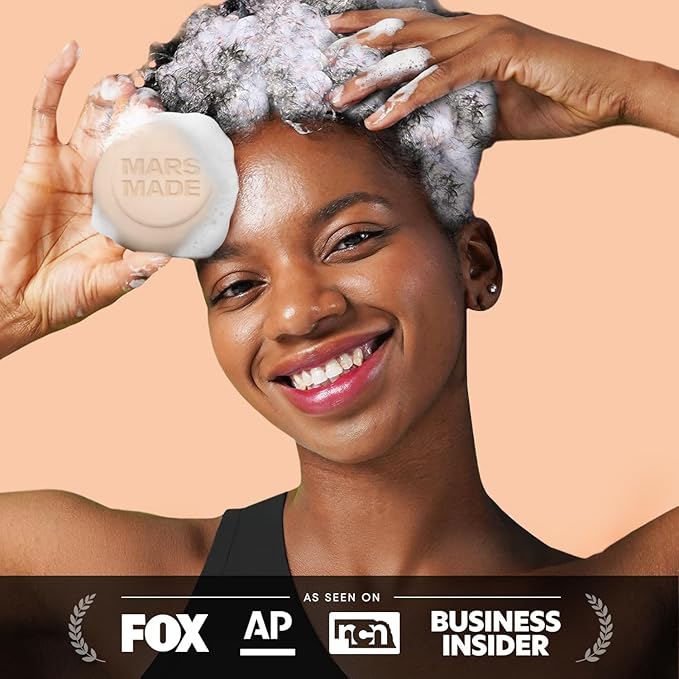 Castor Oil Shampoo Bar 2.0 - Hydrating & Moisturizing Natural Hair Soap Bar Shampoo for Hair Growth & Scalp Nourishment - Bathing Soap Solid Shampoo for All Hair Types (120g, 4.23oz)-FemmiqueWomen