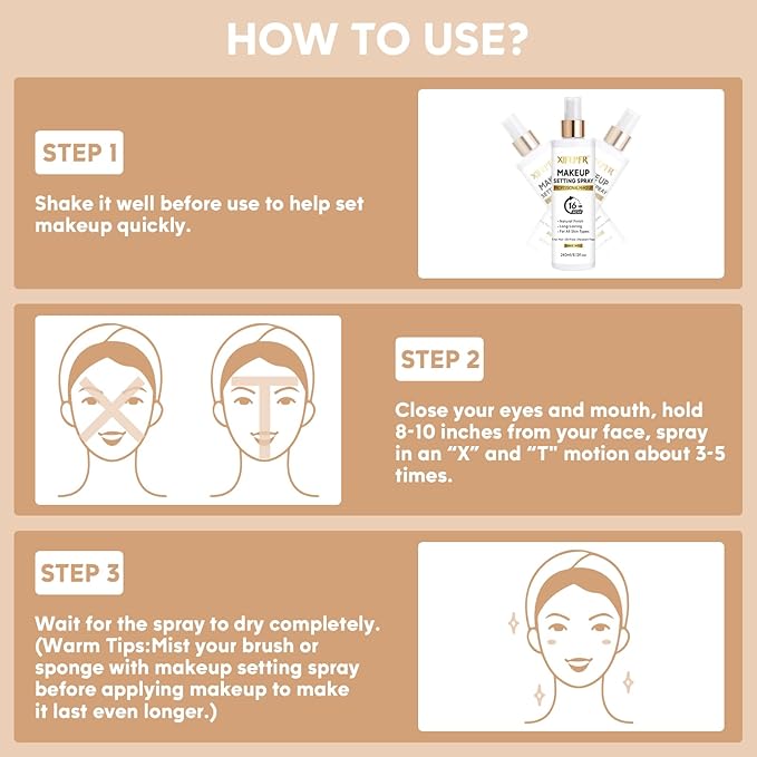 Makeup Setting Spray, 8.12 Fl Oz Matte Finishing Spray, Ultra Fine Setting Mist, Long Lasting Fixing Spray, Lightweight Oil Control Hydrating Refreshing Fast Drying, Vegan & Cruelty-Free-FemmiqueWomen