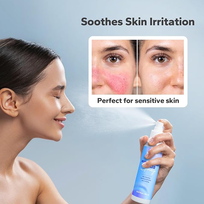 Hypochlorous Acid Spray (5 Fl Oz), Hypochlorous Acid Spray for Face & Body, Eyelid Cleanser, HOCl Facial Mist for Skin Cleansing & Soothing, Sensitive& Redness Reducing Skin Care-FemmiqueWomen