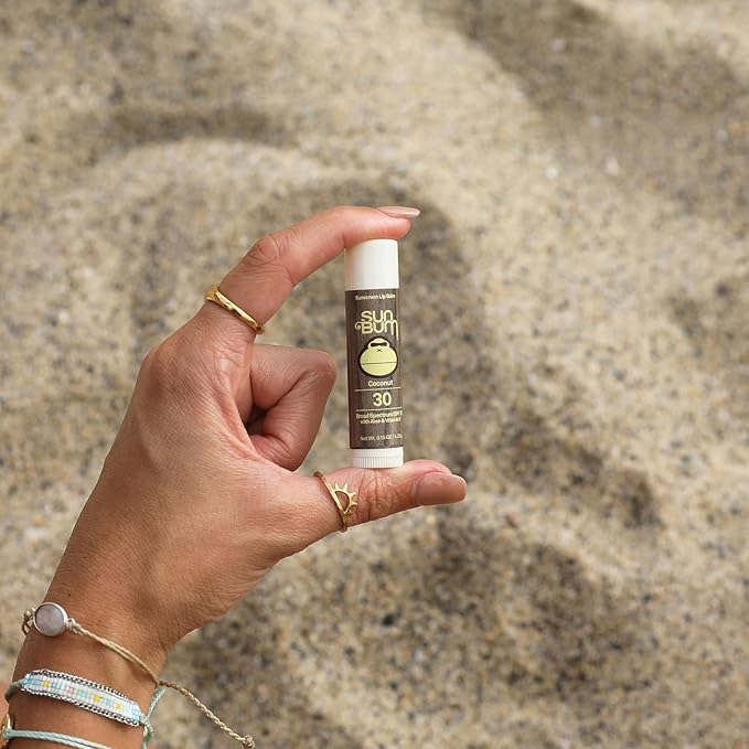 Sun Bum SPF 30 Sunscreen Lip Balm | Vegan and Cruelty Free Broad Spectrum UVA/UVB Lip Care with Aloe and Vitamin E for Moisturized Lips | Coconut Flavor |.15 oz-FemmiqueWomen