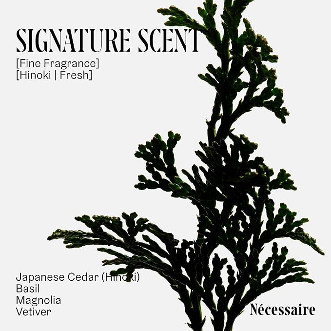 Nécessaire The Body Wash Hinoki - Natural Body Wash for Women & Men, Softening Shower Gel with Gentle Exfoliating Acids AHA/BHA/PHA. Gel Cleanse, 8.4 fl oz.-FemmiqueWomen