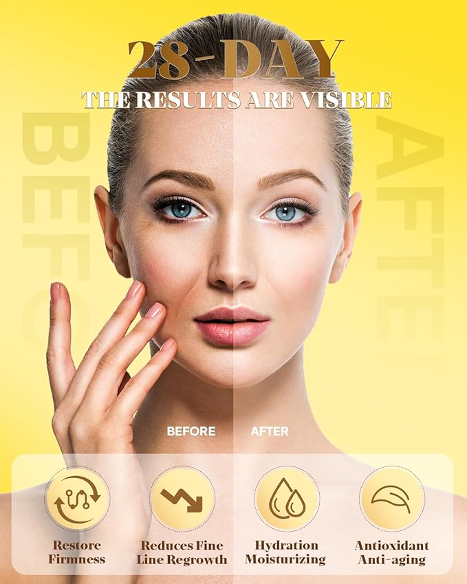 3% Retinol Cream Face Moisturizer, Anti Aging Neck Firming Cream with Collagen, Day & Night Face Cream with Hyaluronic Acid, Lifting & Tightening Wrinkle for Women & Men, 1.7 FL OZ, 3PC-FemmiqueWomen