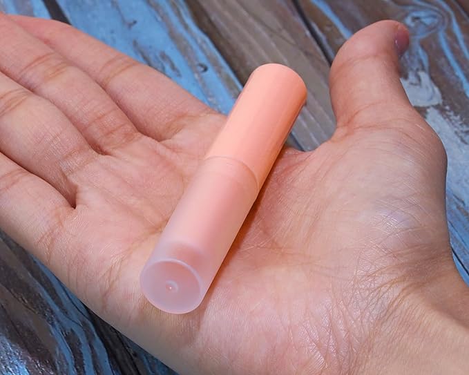 0.14oz Empty Flavored Lip Balm Container Tubes Plastic Homemade Moisturizing Lip Stick with Caps Bulk Fit for Women Adult DIY Making Supplies, 25 Count (Pink)-FemmiqueWomen
