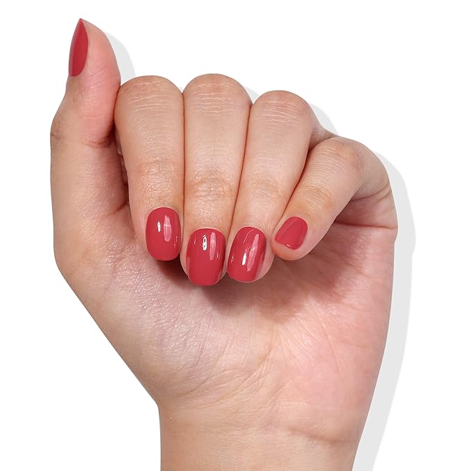 LONDONTOWN lakur Nail Polish - Chip-Resistant, Non-Toxic, Conditions & Hydrates Nails | Glossy Sun-Kissed Blush Pink, Flushed Cheeks, .40 fl oz
