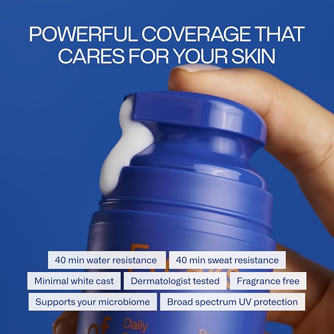 Daily Defender SPF 30 | 100% Mineral Sunscreen | Lightweight, Fast-Absorbing, 40-Min Water-Resistant | Plant-Based, Eco-Friendly, Reef-Safe, Cruelty-Free | All Skin Types | 1.7 oz I Pack of 2-FemmiqueWomen