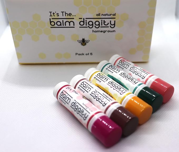 It's The Balm Diggity Beeswax All Natural, Moisturizing, And Nourishing Lip Balm, Made With Only 5 Ingredients, 1 tube, 0.15 ounces (5-PACK)-FemmiqueWomen