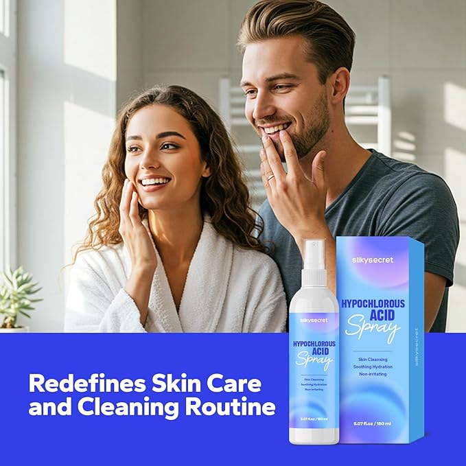 Hypochlorous Acid Spray (5 Fl Oz), Hypochlorous Acid Spray for Face & Body, Eyelid Cleanser, HOCl Facial Mist for Skin Cleansing & Soothing, Sensitive& Redness Reducing Skin Care-FemmiqueWomen