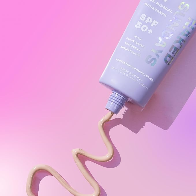 Naked Sundays SPF 50 Daily Facial Moisturizer, All-in-one Mineral Sunscreen, Face Lotion, Makeup Primer with Broad Spectrum UVA/UVB + Zinc Oxide, 50ml-FemmiqueWomen