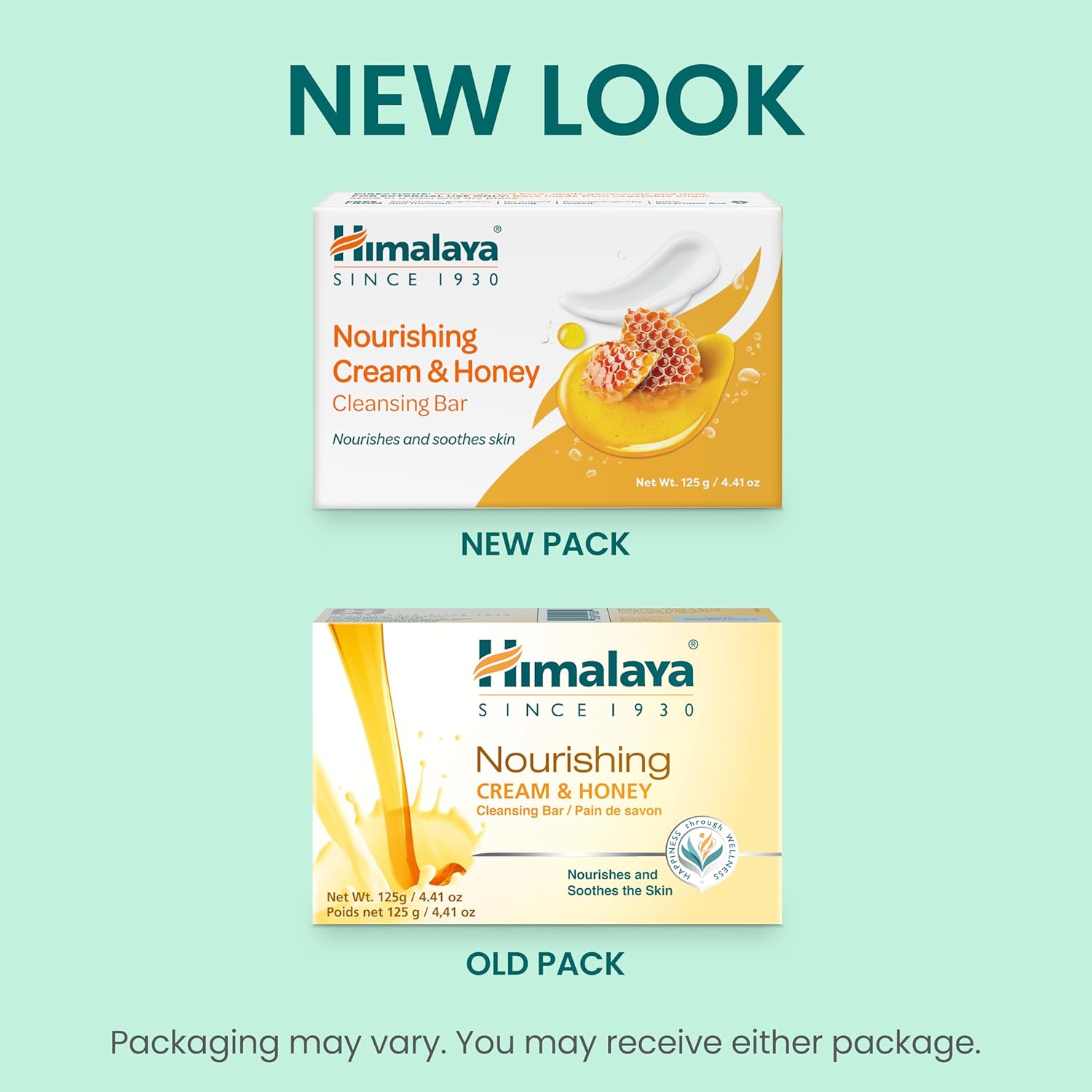 Himalaya Nourishing Cream & Honey Cleansing Bar, Face and Body Soap for Soft Skin, 4.41 oz, 12 Pack-FemmiqueWomen