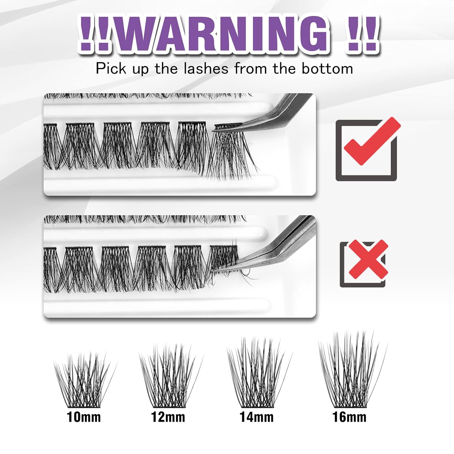 Lash Clusters 120 Clusters DIY Eyelash Extension Natural Look Lightweight Comfortable Handmade Reusable Individual Lashes False Eyelashes DIY at Home (Glamour-12mm)-FemmiqueWomen