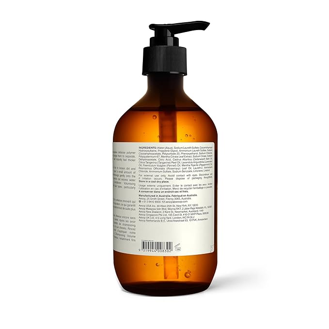 Aesop Volumizing Shampoo | Lifting Formulation for Volume and Body for Thin or Fine Hair | Botanical Oils to Soften Hair and Add Shine | 16.9oz / 500mL-FemmiqueWomen