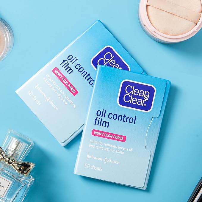 Oil Blotting Sheets From China Replacment for Clean&Clear Oil Absorbing Sheets,2 Pack(total 120sheets) Oil Control Film for Face,High-performance Handy Face Blotting Paper for Oily Skin-FemmiqueWomen