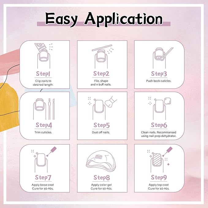 JEWHITENY 27 Colors Nail Polish Kit with U V Light, U V LED Nail Dryer Lamp Curing Gel Nail Polish Set Popular Gel Polish Set DIY at Home, Nail Manicure Tools-FemmiqueWomen