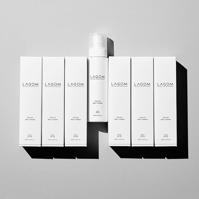 LAGOM Cellus Mist Toner Natural Moisturizing Spray, pH Balance, Subacid, Alcohol-Free, Zero-Irritation, Fragrance-Free, Facial Serum 4.05 Fl Oz-FemmiqueWomen