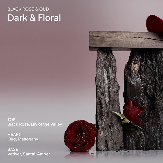 Salt & Stone Body Wash for Women & Men | Black Rose & Oud | Hydrating Gel Cleanser | Clean & Soften Skin | Made with Niacinamide & Hyaluronic Acid | Free From Parabens, Sulfates & Pthalates 15.2 fl oz-FemmiqueWomen