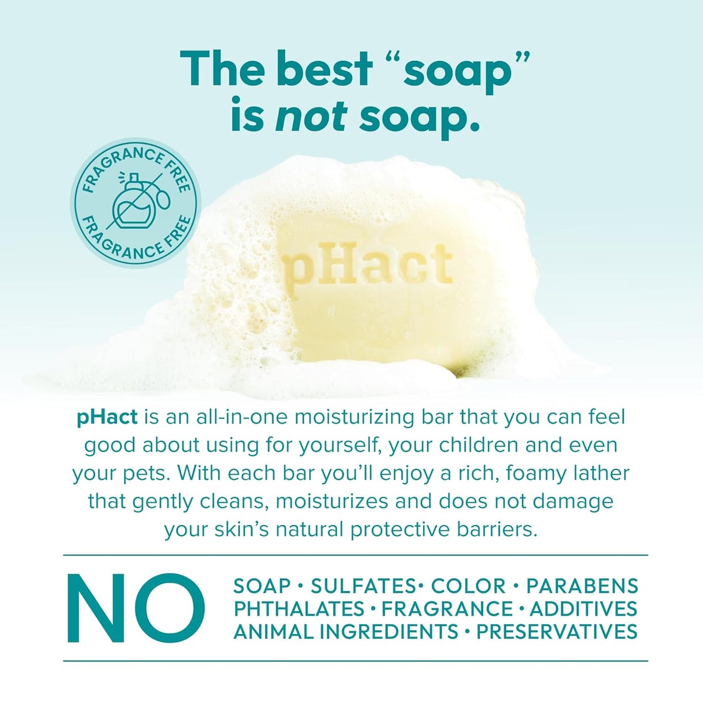 ANDREW LESSMAN pHact Moisture-Rich, Soap-Free Cleansing Bar. Natural Skin pH. Fragrance-Free. All Skin Types - Even Sensitive Skin. Hypoallergenic. Dermatologist Tested. 12 Pack 4.25 oz each-FemmiqueWomen