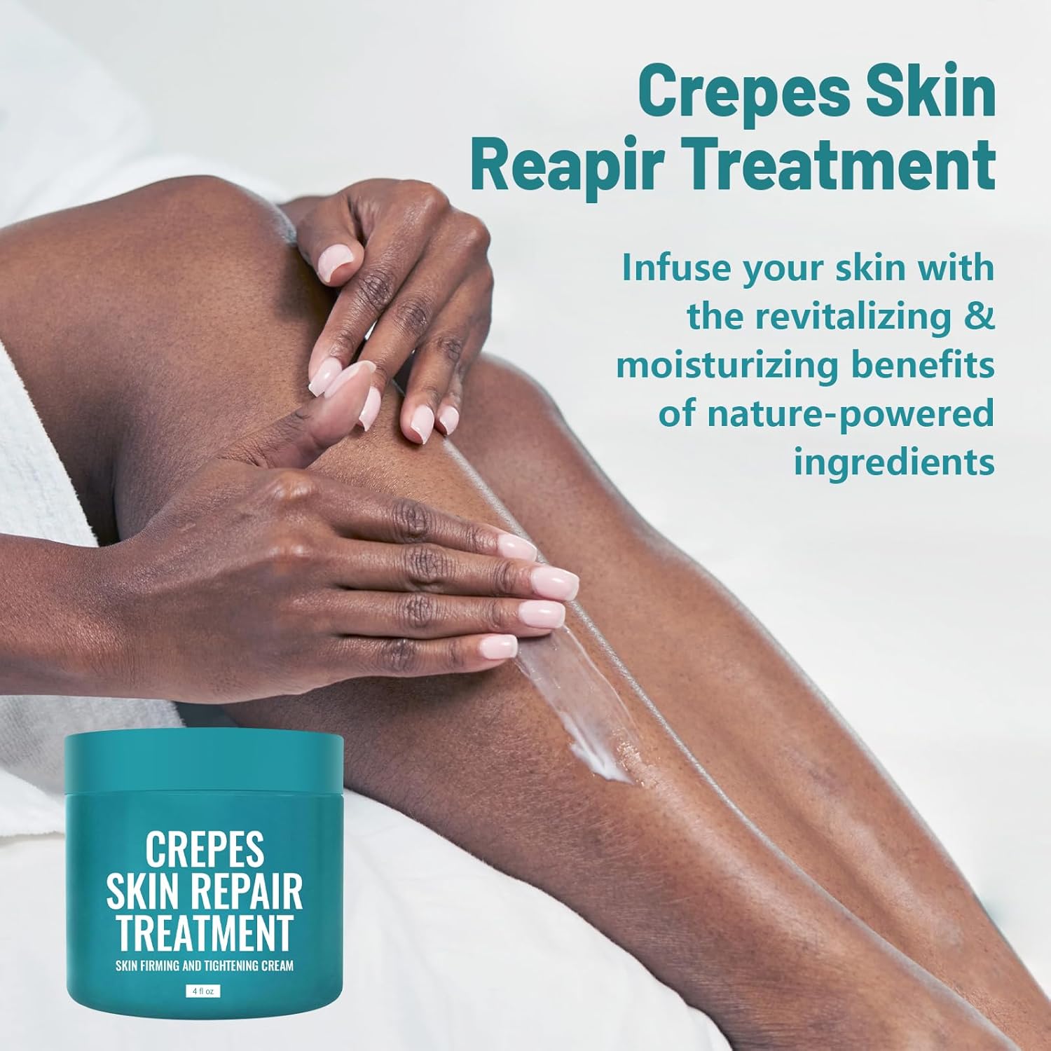 Crepes skin cream for aging skin ,Crepes Skin Repair Treatment, Firming Cream with Hyaluronic Acid & Shea Butter to Deeply Moisturize & Tighten Wrinkly Dry-FemmiqueWomen