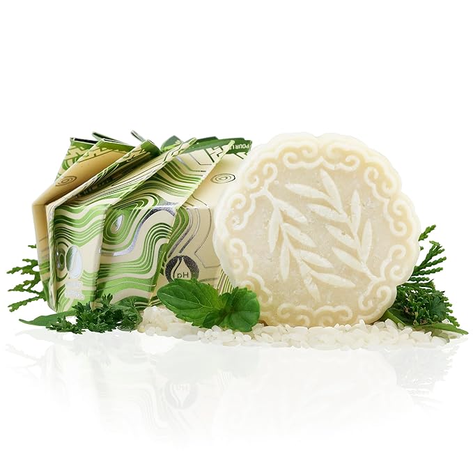 Viori Tea Tree Mint Essential Oil Shampoo Bar Made with Rice Water - Handcrafted All Natural Shampoo Bars - Sulfate Free-FemmiqueWomen