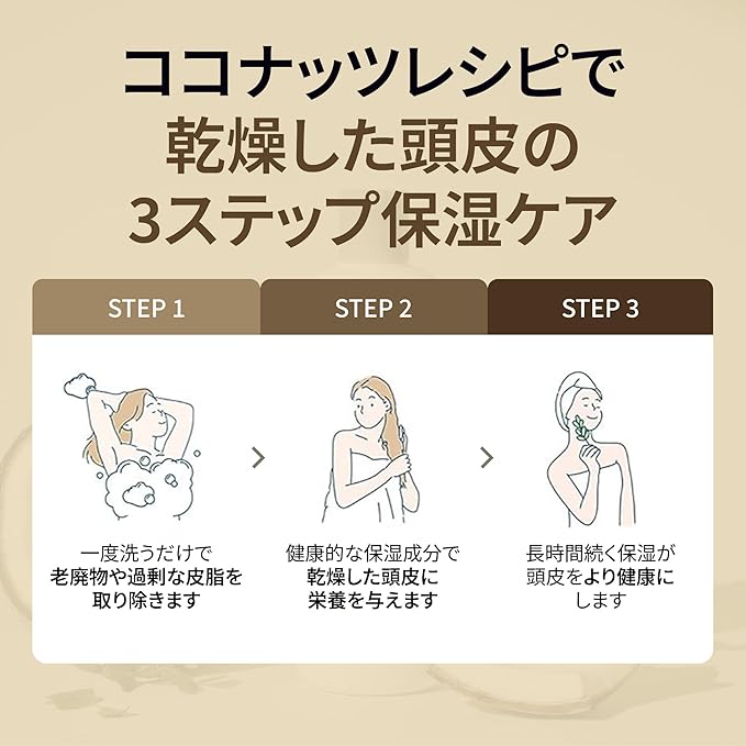 Karl&Hans Botanic Gourmand Coconut Vegan Shampoo Organic - Sulfate-Free, Moisturizing, Nourishing Shampoo with Coconut Oil&Natural Flower Extracts for Dry and Damaged Hair and Scalp Repair, 13.2 fl oz-FemmiqueWomen