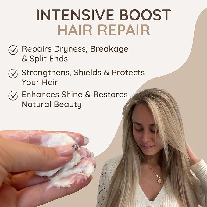 VITAMINS hair cosmetics Keratin Hair Mask - Deep Repair Conditioner with Biotin & Castor Oil - For Damaged, Dry, Curly, Straight, Thin & Fine Hair - Intense Collagen Protein Treatment-FemmiqueWomen