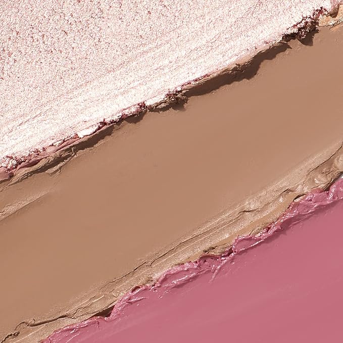 3 Pcs LIGHT-MEDIUM Contour Stick Set,Cream Blush & Highlighter Bronzer Pen,Long Lasting & Smooth Natural Face Contouring Illuminator,Professional Makeup Kit for All Skin-FemmiqueWomen