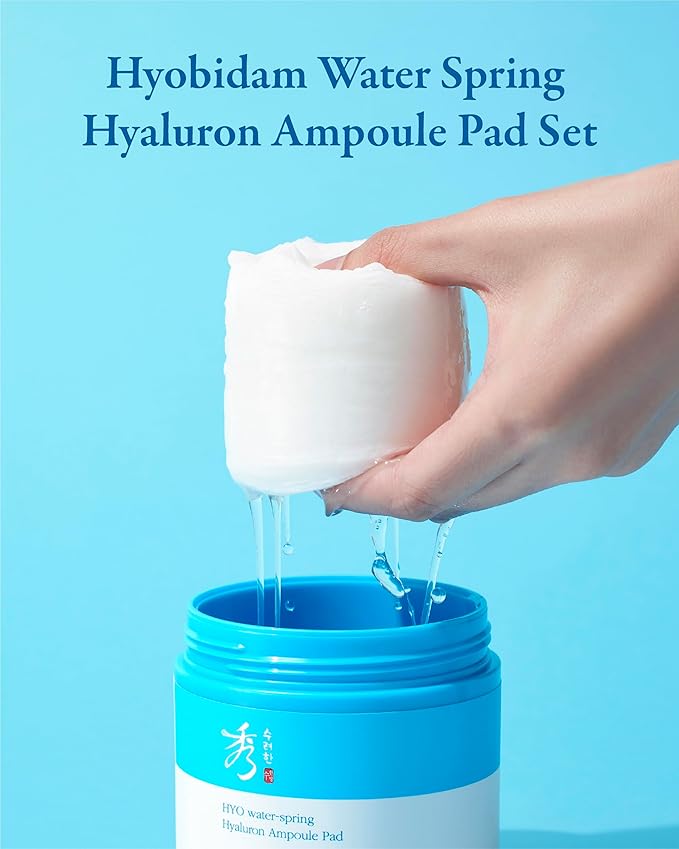 Sooryehan HYOBIDAM Cotton Facial Toner Pads (160 ml/5.41 fl oz * 2 ea) - Gentle Daily Toner Pads for Soothing, Moisturizing, and Exfoliating. Hyaluronic Acid. Korean Skin Care-FemmiqueWomen