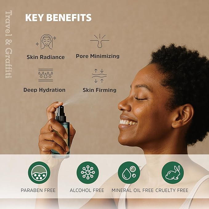 Haberlea Face Mist – Natural Rose-Scented, Alcohol-Free Facial Spray for All-Day Hydration & Pre-Makeup Use – Soothing Toner Mist for Dry, Sensitive Skin – Made in Taiwan – 100ml-FemmiqueWomen