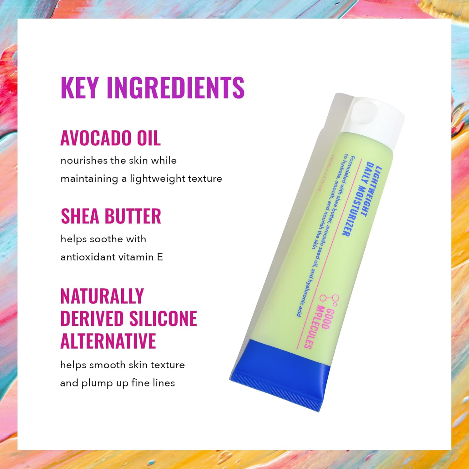 Good Molecules Lightweight Daily Moisturizer - Non-Greasy Face Moisturizer with Shea Butter and Hyaluronic Acid for Deep Hydration - Face Lotion, Skin Care for Face-FemmiqueWomen