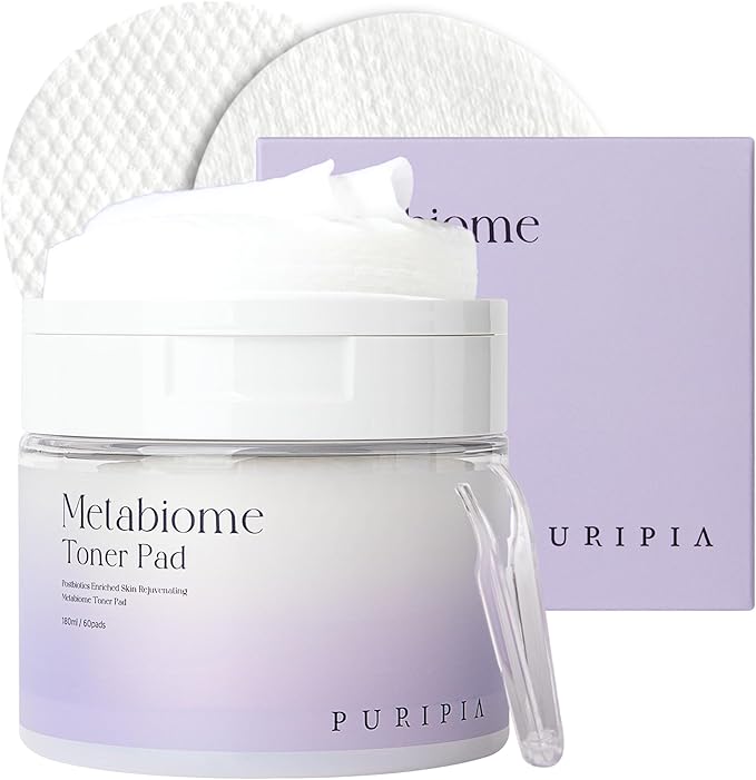 Metabiome Korean Toner Pads for Clear face Skin Care Soothing exfoliating Cotton Tea Tree Toning pad Sheet mask Blemish brightening Dry Facial Vitamin c Collagen-FemmiqueWomen