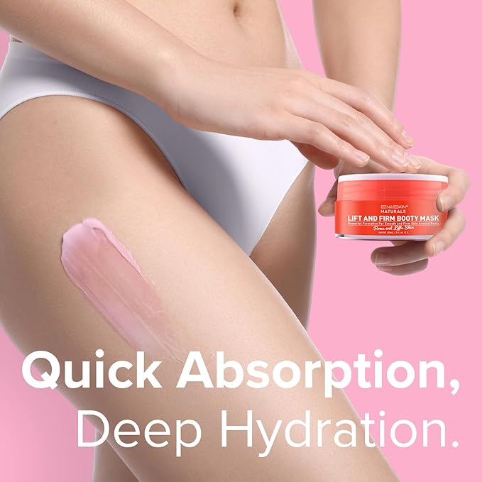 Enaskin Naturals Anti Cellulite Cream: Skin Firming and Tightening Lotion for Booty, Legs & Belly - Lifting Body Mask for Women Loose Skin, Lift & Firm Moisturizing Bum Bum Care-FemmiqueWomen