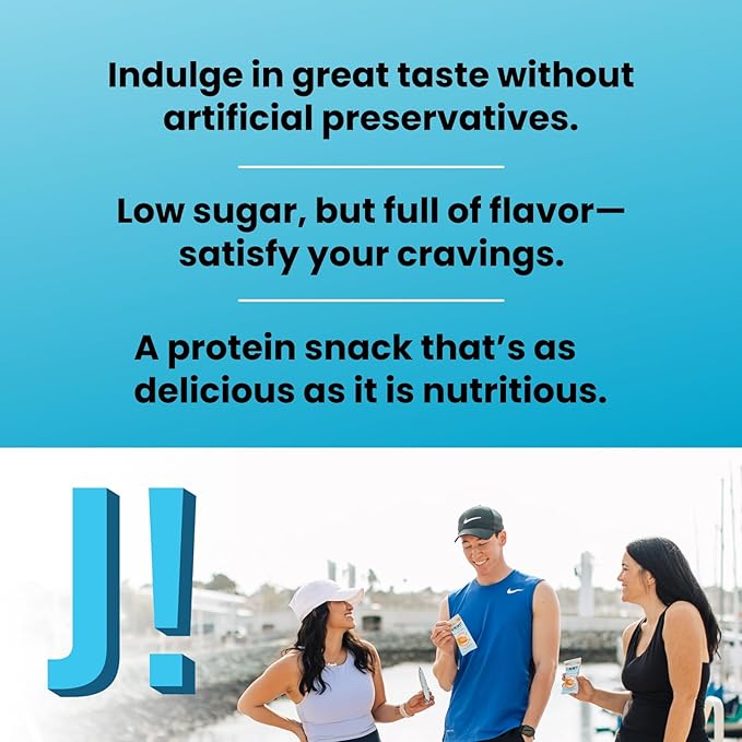 JiMMYBAR! - Sea Salt Caramel Cookies N' Cream - 19g High Protein Bars - 7g Sugar - 12 Count - 58g Health Bars - Natural Peanut Butter Core - Caffeinated Protein Bar For Energy- Hand Drizzled Chocolate-FemmiqueWomen