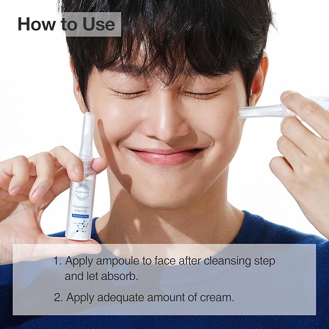 Instant Brightening Kit with Glutathione and Niacinamide | OxygenCeuticals Glutathione ToneUp Kit | Intensive Brightening Ampoule and Cream | 2 Pcs Set | Made in Korea-FemmiqueWomen