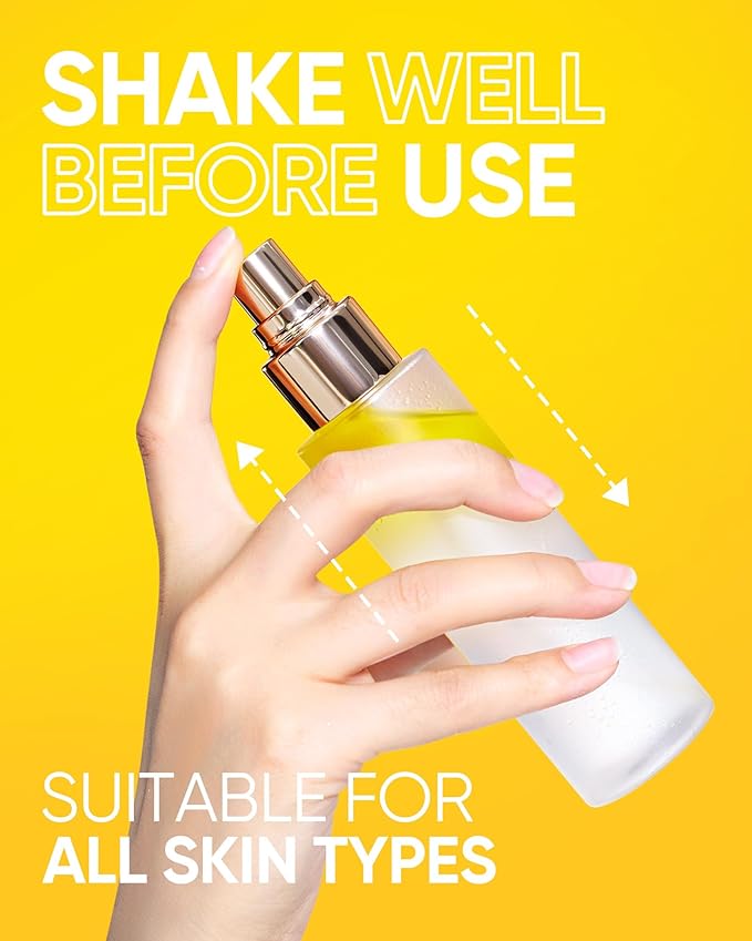 Radiance Booster Spray Serum, Vegan Skin Care, Light-weight Face Moisturizer, Glow Serum for Radiant Skin, Non Comedogenic, All In One Mist, 3.3 fl oz.-FemmiqueWomen