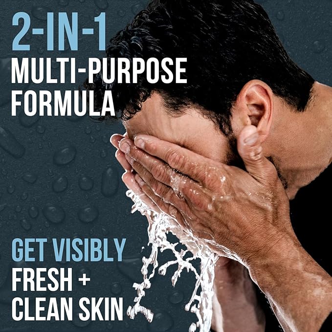 Premium Daily Power Scrub | 8 oz | Exfoliating Mens Face Wash | Deep Cleans + Prevents Breakouts | Face Wash Men's | Natural Ingredients | Made in USA-FemmiqueWomen