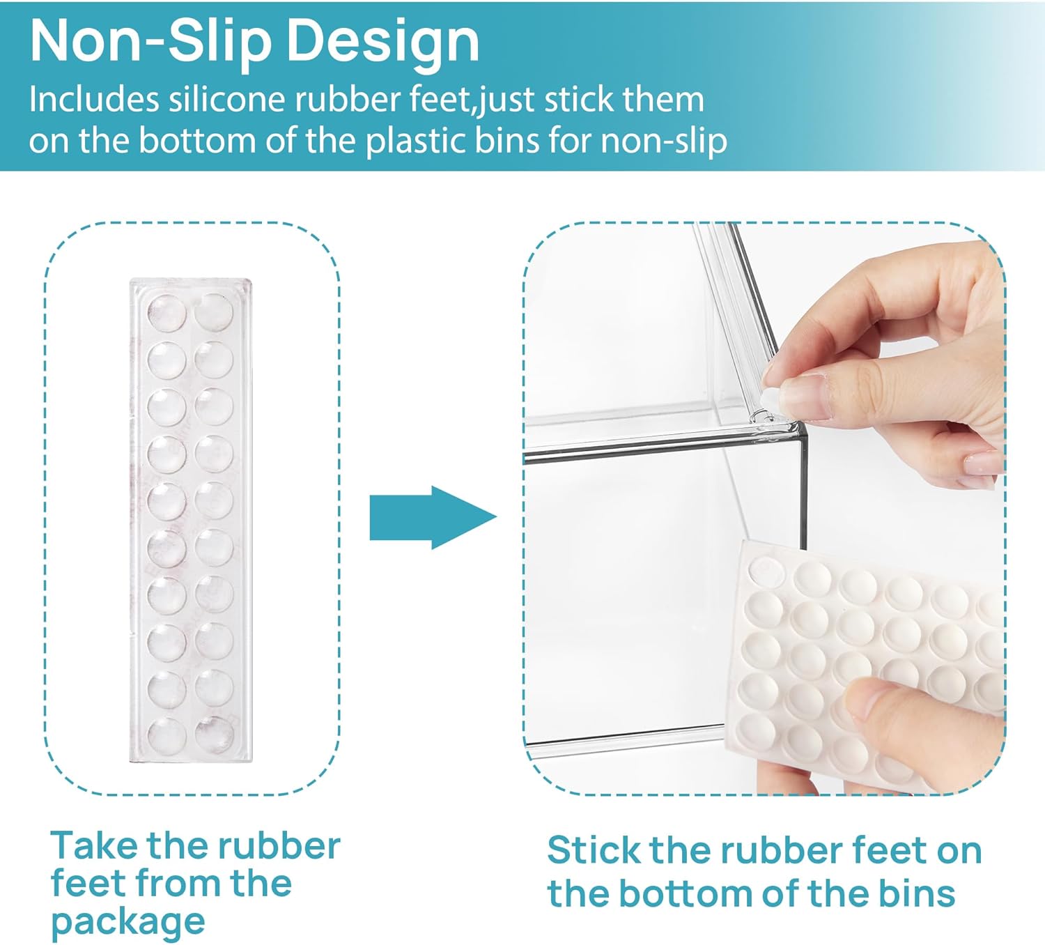 Vtopmart 10 Pack Clear Small Stackable Storage Drawers,Acrylic Bathroom Makeup Organizer,Plastic Storage Bins For Vanity, Undersink, Kitchen Cabinets, Pantry, Home Organization-FemmiqueWomen