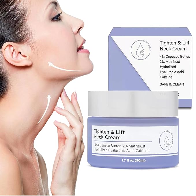 Neck Firming Cream, Neck Tightening Cream, Tighten and Lift Neck Cream, Neck Creams for Tightening and Firming Sagging Skin, Help Reduce Fine Lines & Wrinkles-FemmiqueWomen