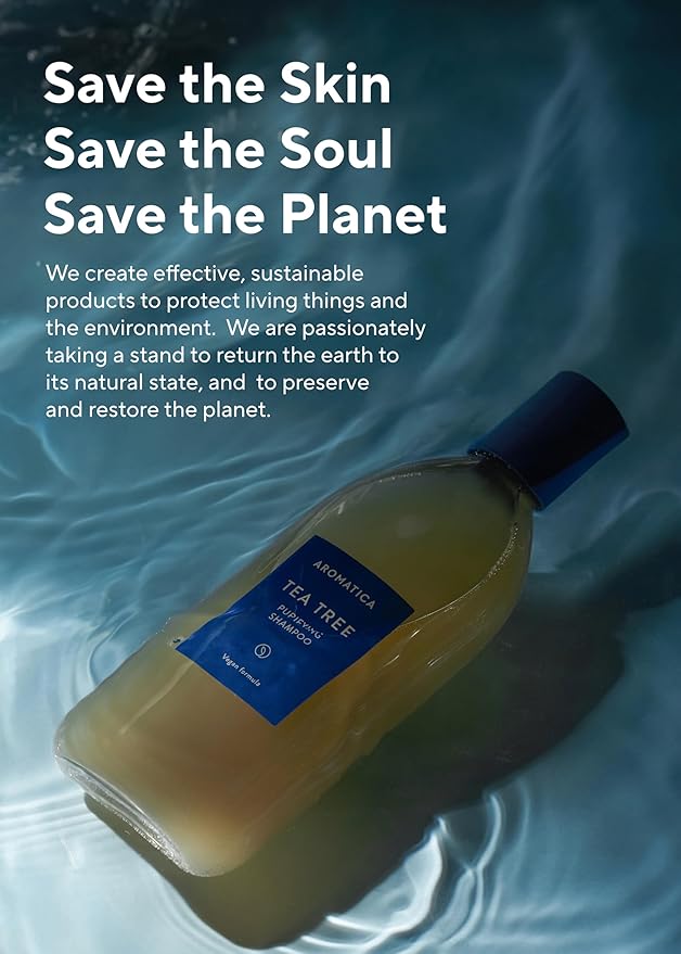 AROMATICA Tea Tree Purifying Shampoo 13.53fl.oz./400ml, Tea Tree Shampoo for Oily Hair and Scalp, Sulfate Free, Vegan-FemmiqueWomen