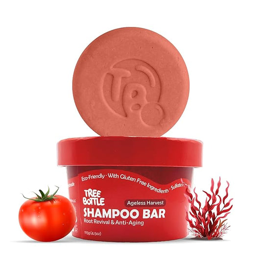 Tree Bottle Hyaluronic Acid Shampoo Bar With Tomato & Red Algae Extract – For stronger, restored, and age-defying hair – For Women & Men – Natural & Free of Parabens & Sulfates – Made in USA – 4.5oz-FemmiqueWomen