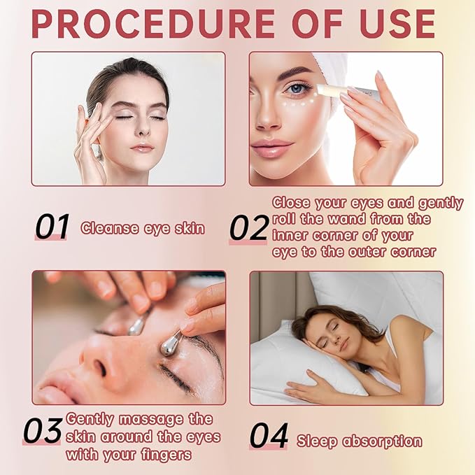 1Pcs Retinol Eye Stick, Retinol Under Eye Cream for Puffiness and Dark Circles, Hydrating Eye Cream Anti Aging for Enhanced Under Eye Nourishment.-FemmiqueWomen