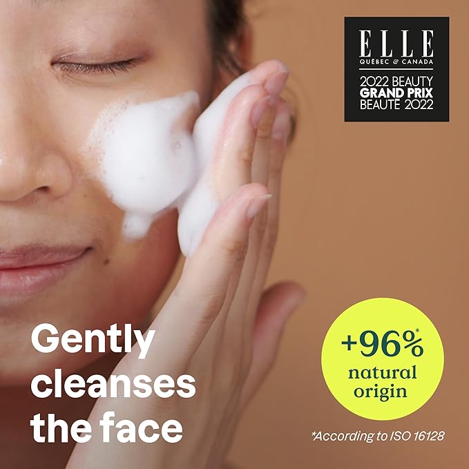 ATTITUDE Micellar Foaming Facial Cleanser, EWG Verified, Dermatologically Tested, Plant and Mineral-Based, Vegan, Coconut & Wildberries Scent, 5 Fl Oz-FemmiqueWomen