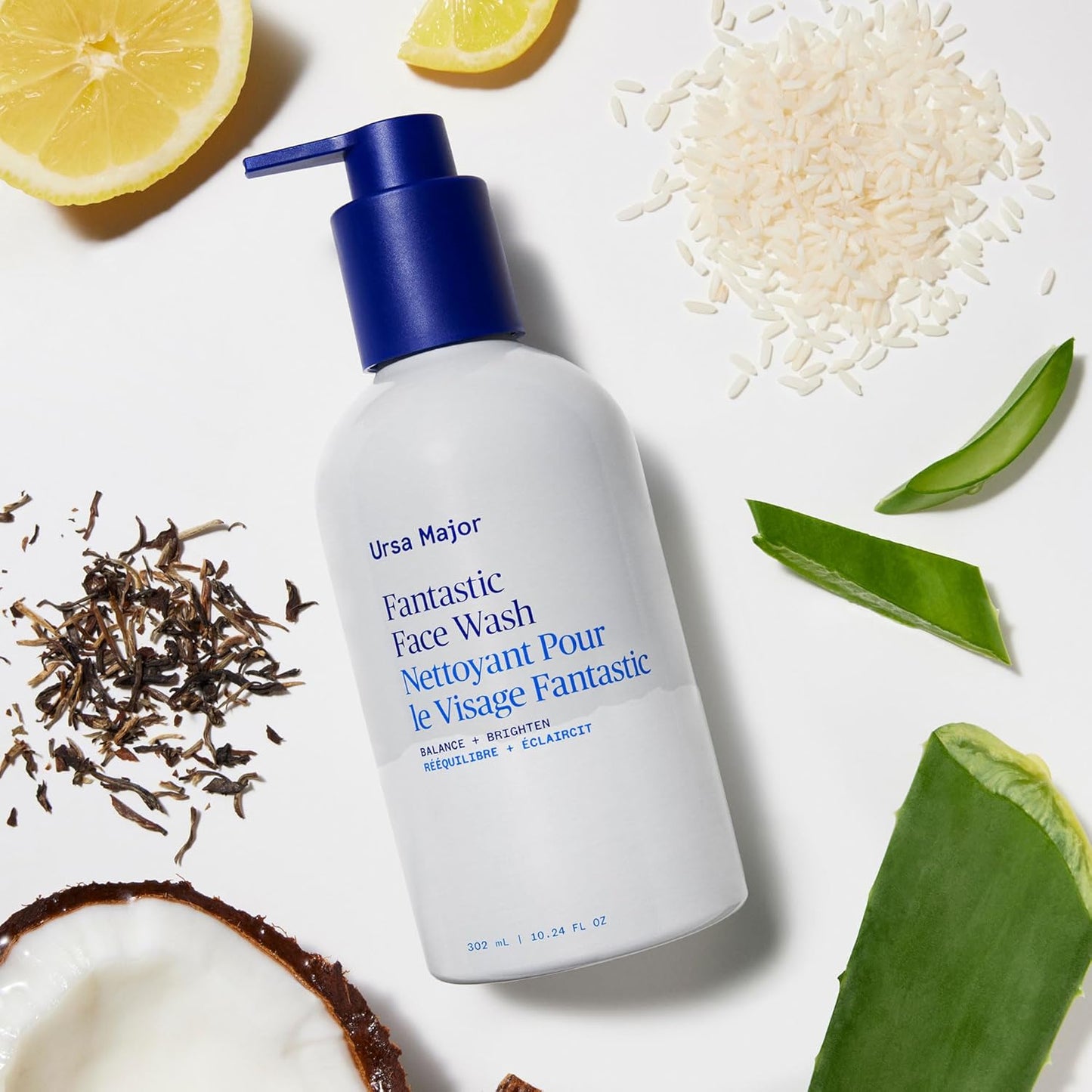 Ursa Major Fantastic Face Wash | Natural, Vegan & Cruelty Free | Daily Foaming Facial Cleanser for Men & Women | 10.24 oz-FemmiqueWomen