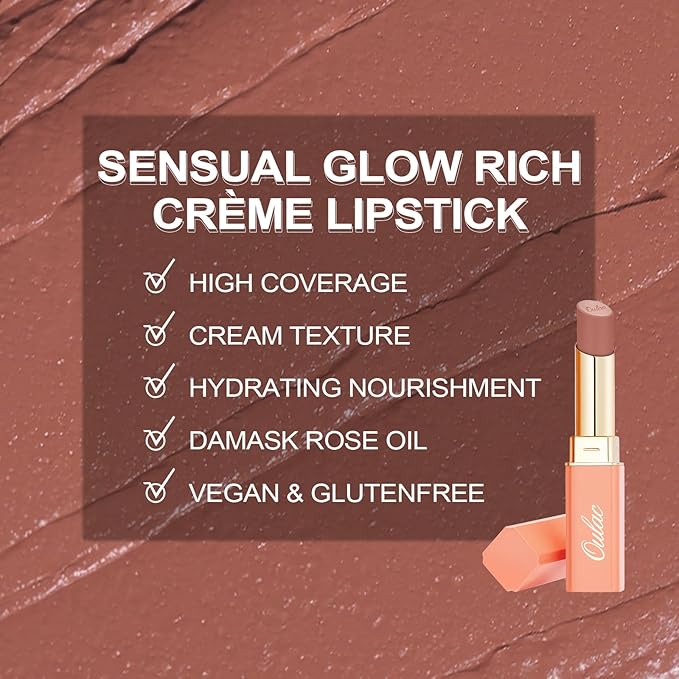 Oulac Sensual Glow Color Rich Satin Lipstick Set 3-FemmiqueWomen