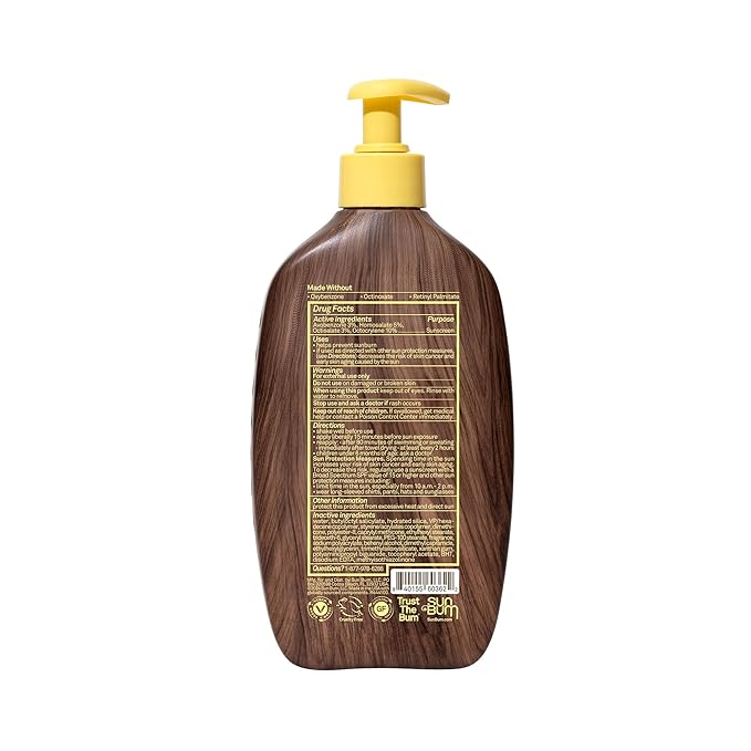 Sun Bum Original SPF 30 Sunscreen Body Lotion - Broad Spectrum Moisturizing Sunscreen with Vitamin E - Hawaii 104 Act Compliant (Made Without Octinoxate & Oxybenzone) - 16 oz-FemmiqueWomen