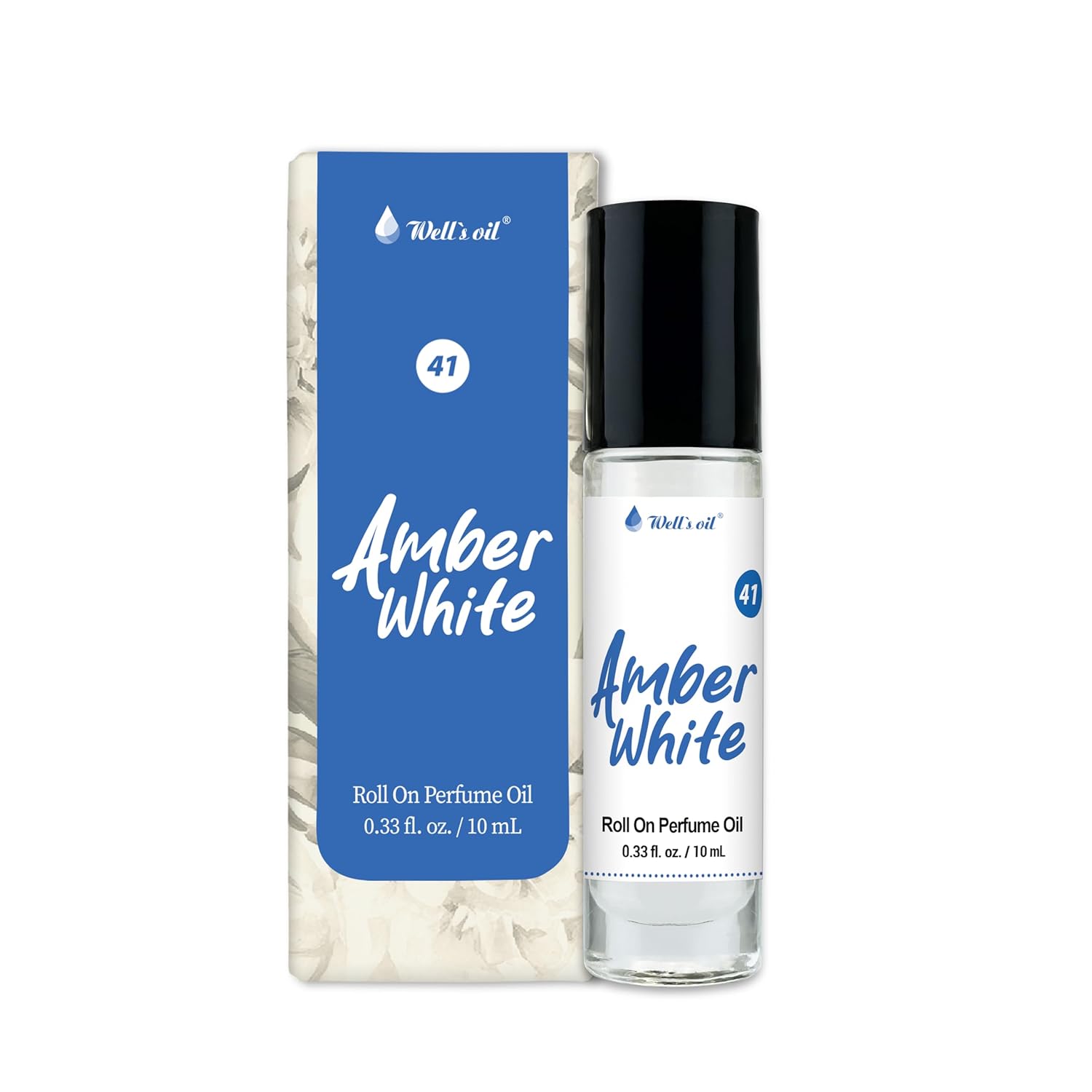Well's Oil Roll-On Perfume Oil (Amber White) | Amber & Jasmine Notes | Long-Lasting | Paraben-Free | 0.33 Fl Oz / 10 ml-FemmiqueWomen