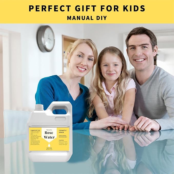 42 fl oz Rose Water for Face Hydrating Mist, 100% Pure Rose Water, Cleanses & Softens, Promotes Healthy Cell, Suitable for All Skin Types-FemmiqueWomen