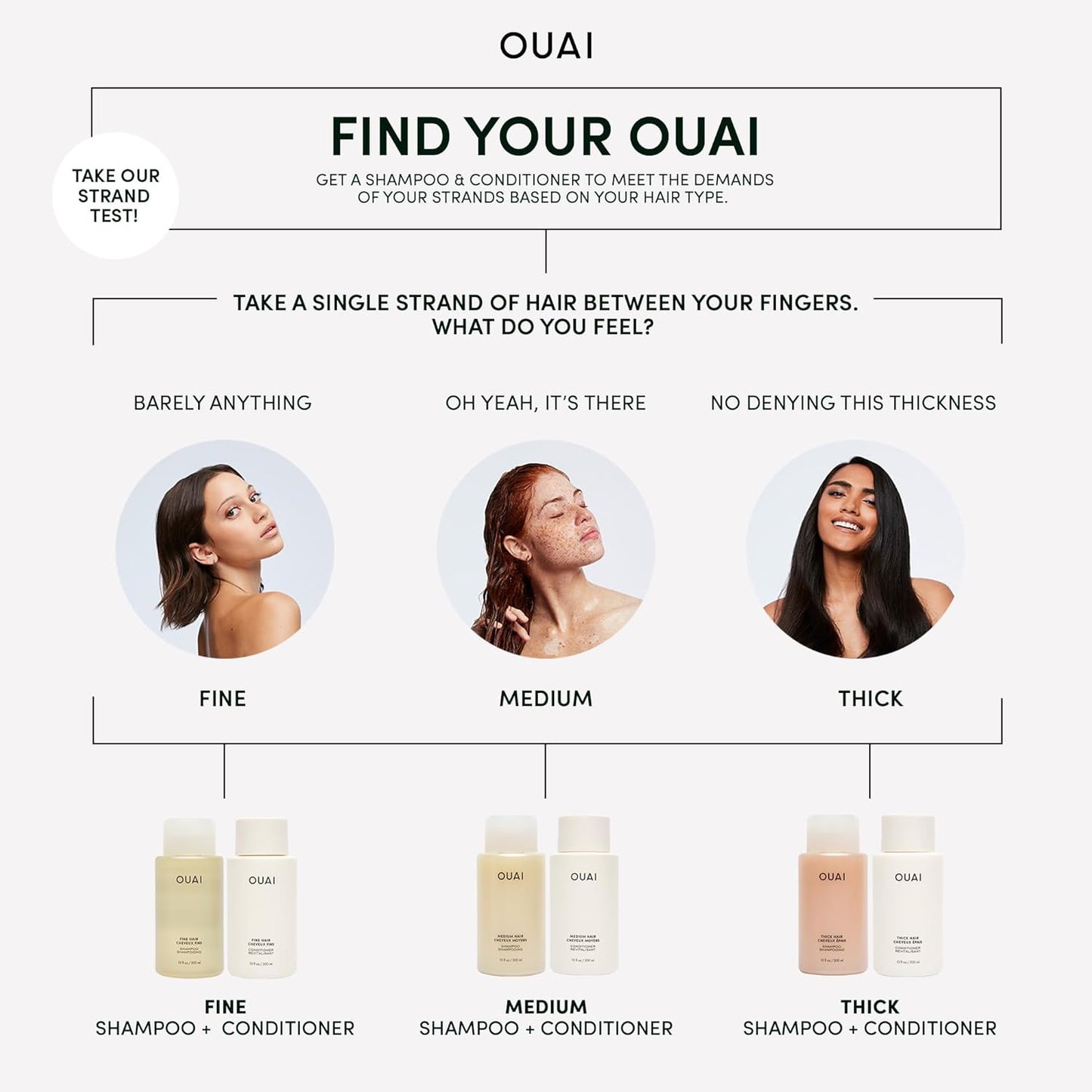 OUAI Fine Shampoo + Refill Bundle - Volumizing Shampoo with Keratin, Biotin & Chia Seed Oil for Fine Hair - Delivers Clean, Weightless Body - Sulfate Free Hair Care (2 Count, 10 Oz/32 Oz)-FemmiqueWomen
